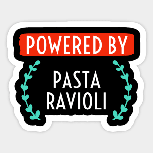 Powered by Pasta Ravioli Sticker